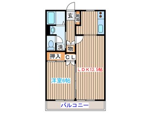 ウエストコーポⅠの物件間取画像